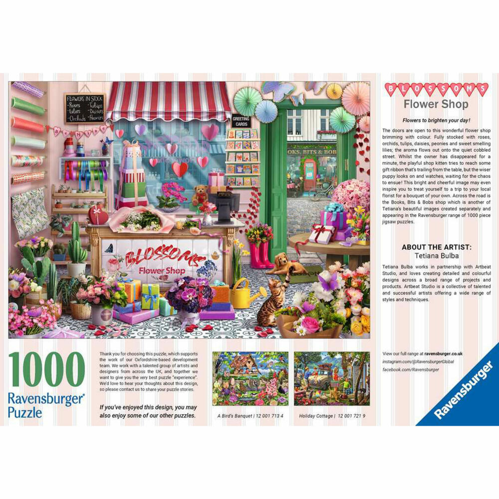 Ravensburger Der kleine Blumenladen, Puzzle, Erwachsenenpuzzle, 1000 Teile, 12001727