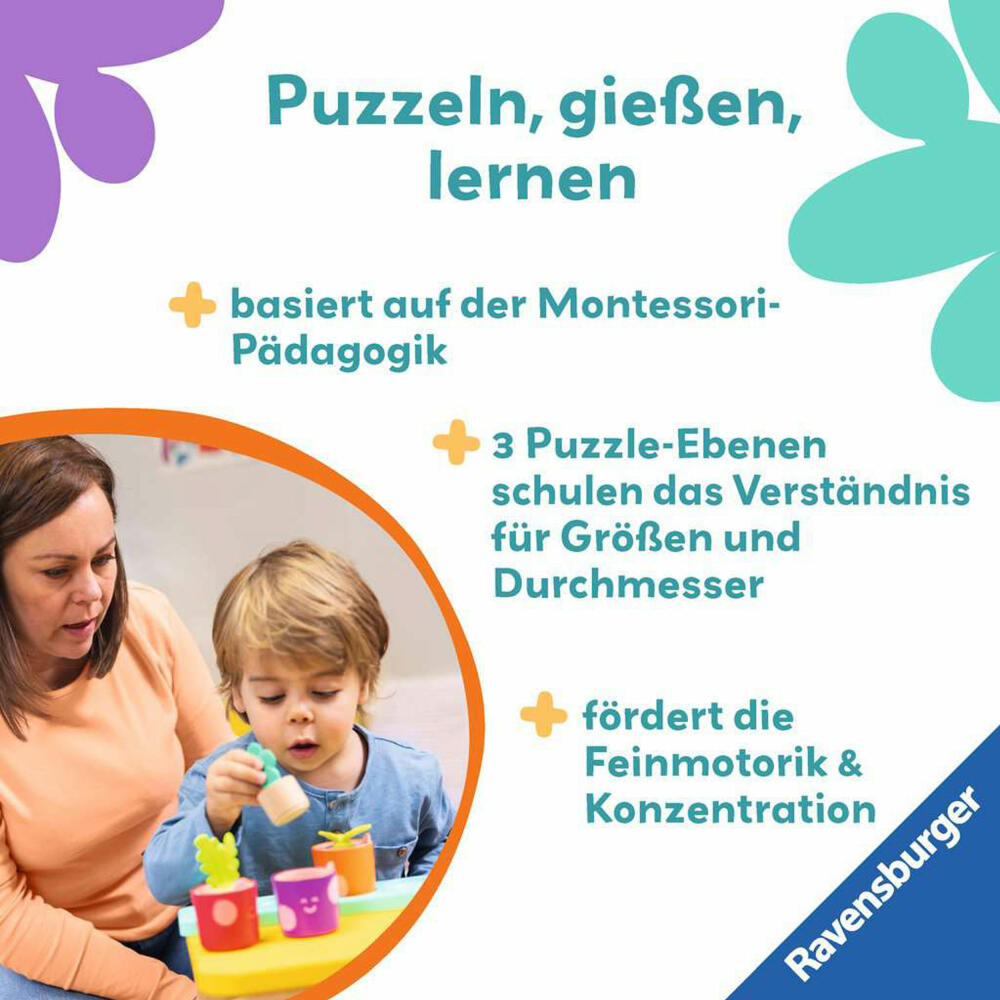 Ravensburger Play+ Puzzle- und Spiel-Set: Meine kleinen Pflanzen, Spielzeug, Motorik, ab 18 Monaten, 12034063