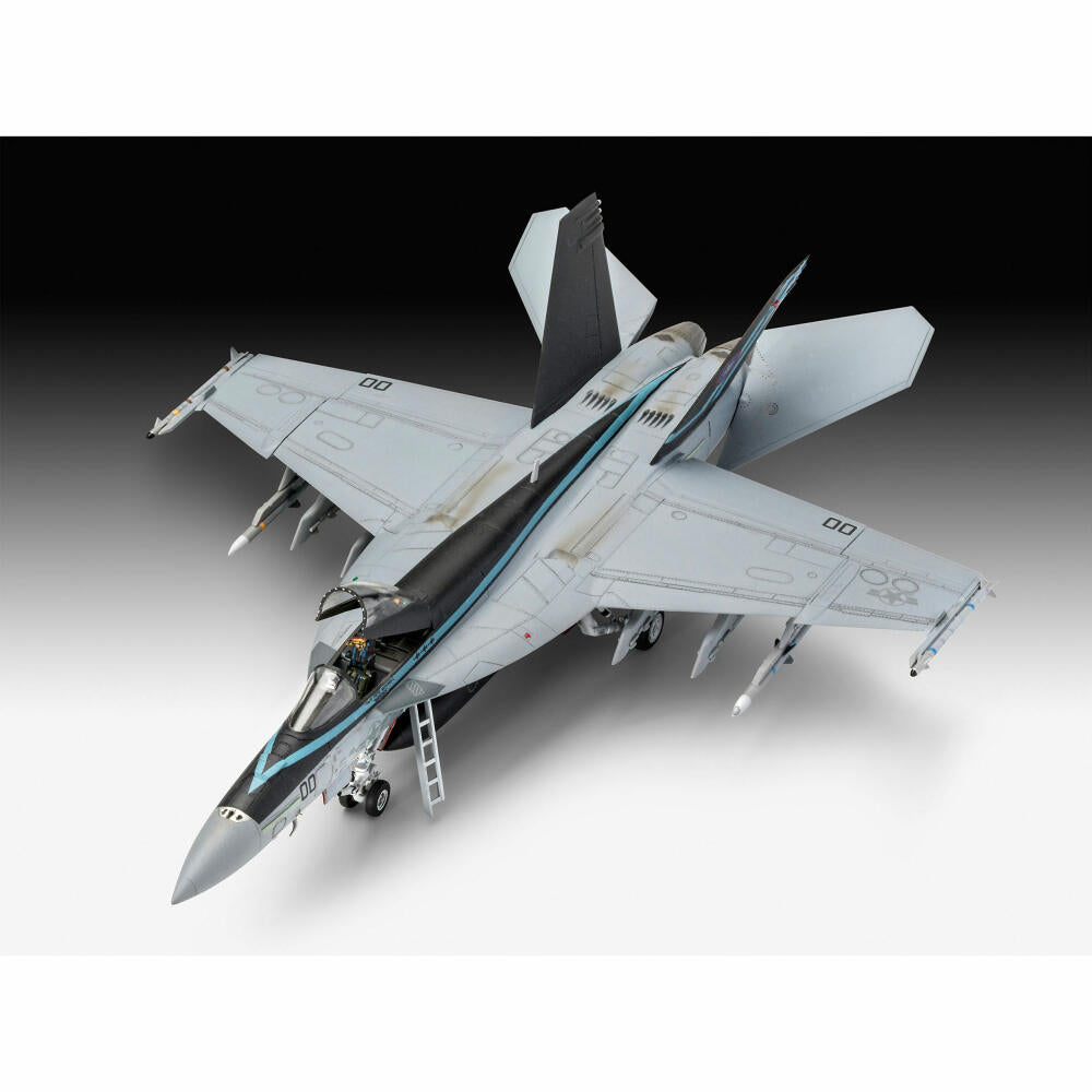 Revell model kit Movie Set TOP GUN, F-14D Super Tomcat, F/A-18E Super Hornet, model kit, 202 parts, from 12 years, 05677