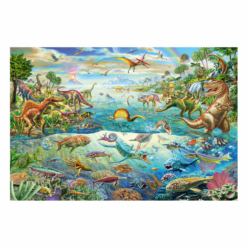 Schmidt Spiele Discover the Dinosaurs, 200 puzzle pieces, children's puzzle, puzzle, 1 player, 56253