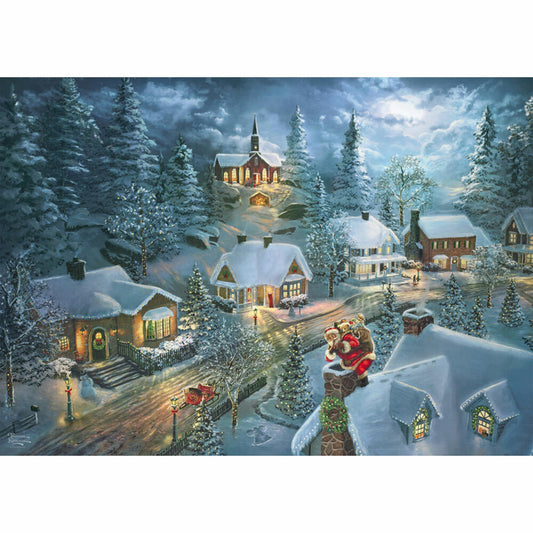 Schmidt Spiele Santas Silent Night, Thomas Kinkade, Puzzle, 1000 Teile, 57529