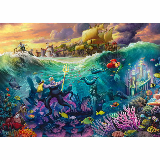 Schmidt Spiele Disney The Little Mermaid Ursula, Thomas Kinkade, Puzzle, 1000 Teile, 58041