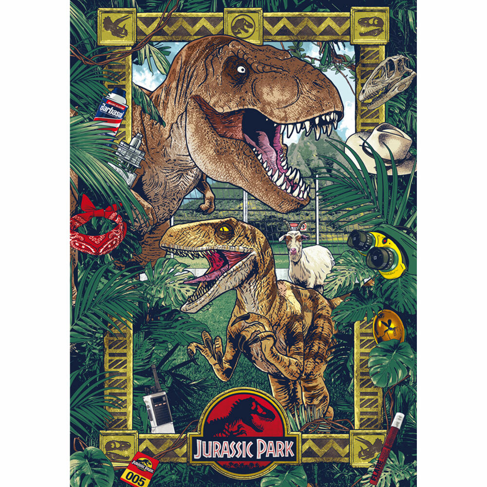 Schmidt Spiele Jurassic Park Die Ära der Dinosaurier, Puzzle, Erwachsenenpuzzle, Premium, 1000 Teile, 58579