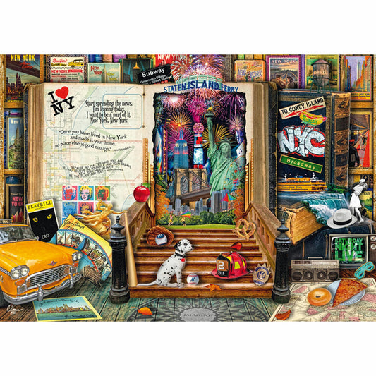 Schmidt Spiele Souvenir Erinnerungen an New York, Aimee Steward, Puzzle, 1000 Teile, 58598