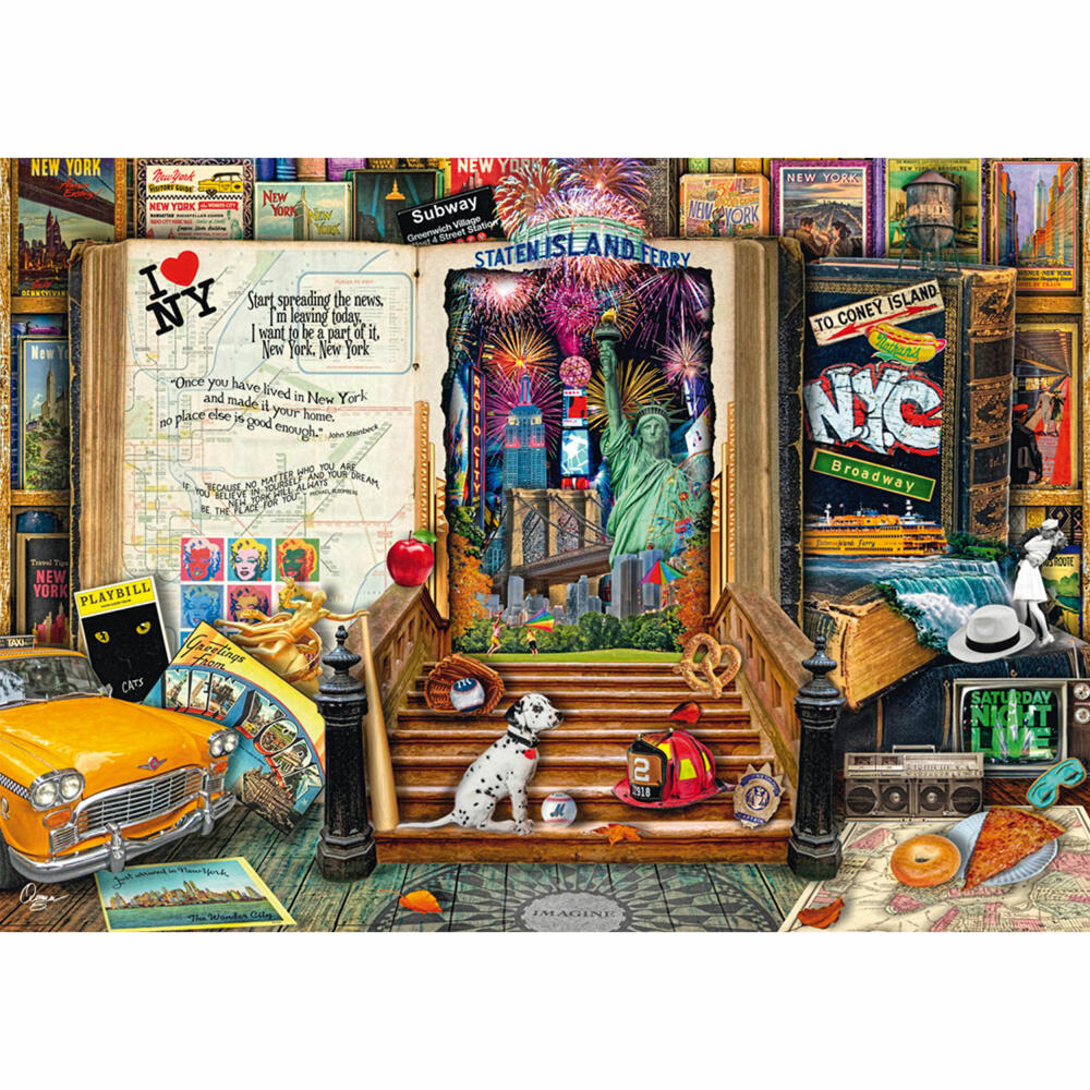 Schmidt Spiele Souvenir Erinnerungen an New York, Aimee Steward, Puzzle, 1000 Teile, 58598