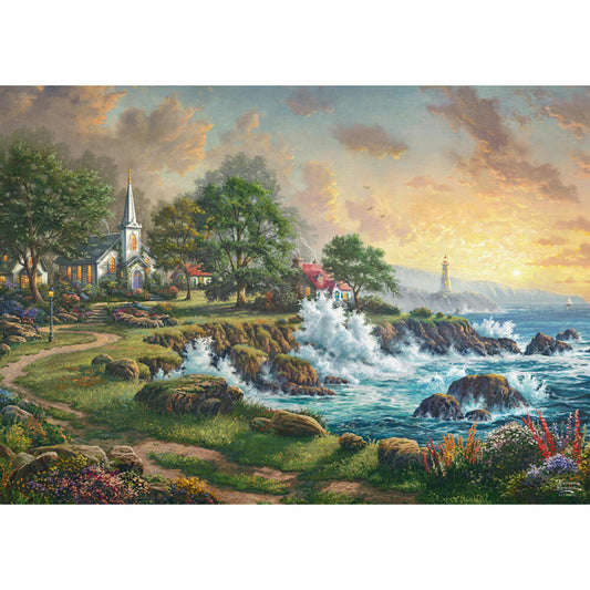 Schmidt Spiele Kleinod am Meer, Thomas Kinkade, Puzzle, 1000 Teile, 58628