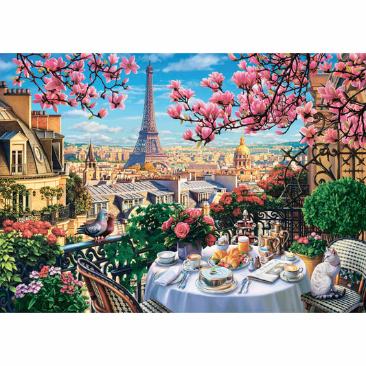 Schmidt Spiele Frühstück in Paris, Puzzle, Erwachsenenpuzzle, Standard, 1000 Teile, 58876