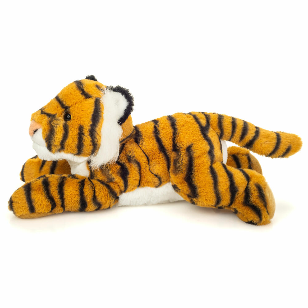 Teddy Hermann Tiger liegend, Kuscheltier, Stofftier, Plüschtier, 33 cm, 904830