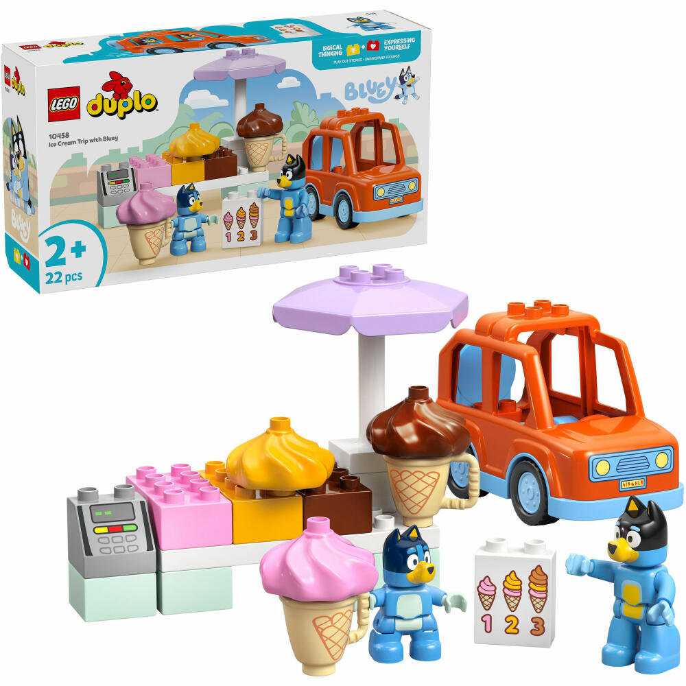 LEGO BLU Ausflug zur Eisdiele mit Bluey, 10458