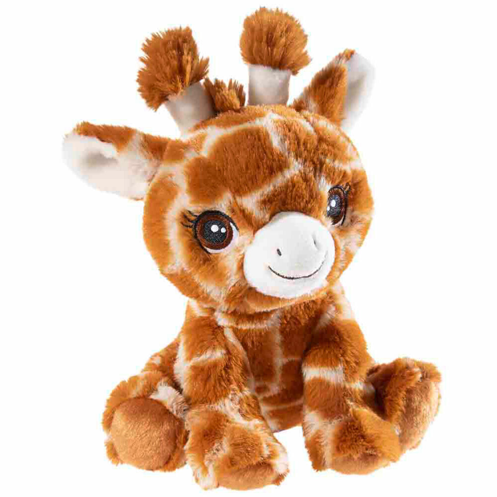 Heunec Giraffe sitzend, Kuscheltier, Plüschtier, Stofftier, 20 cm, 313361