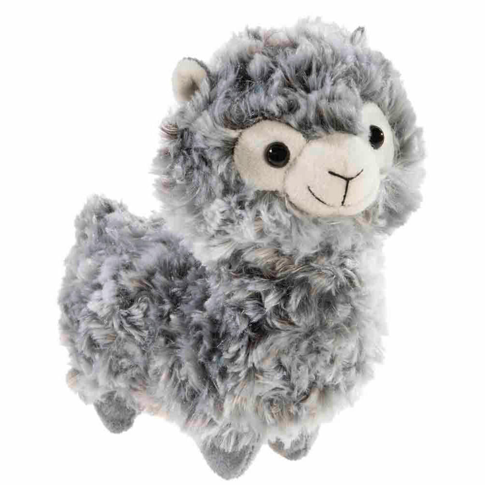 Heunec Lama stehend zweifarbig grau, Kuscheltier, Plüschtier, Stofftier, 18 cm, 324251