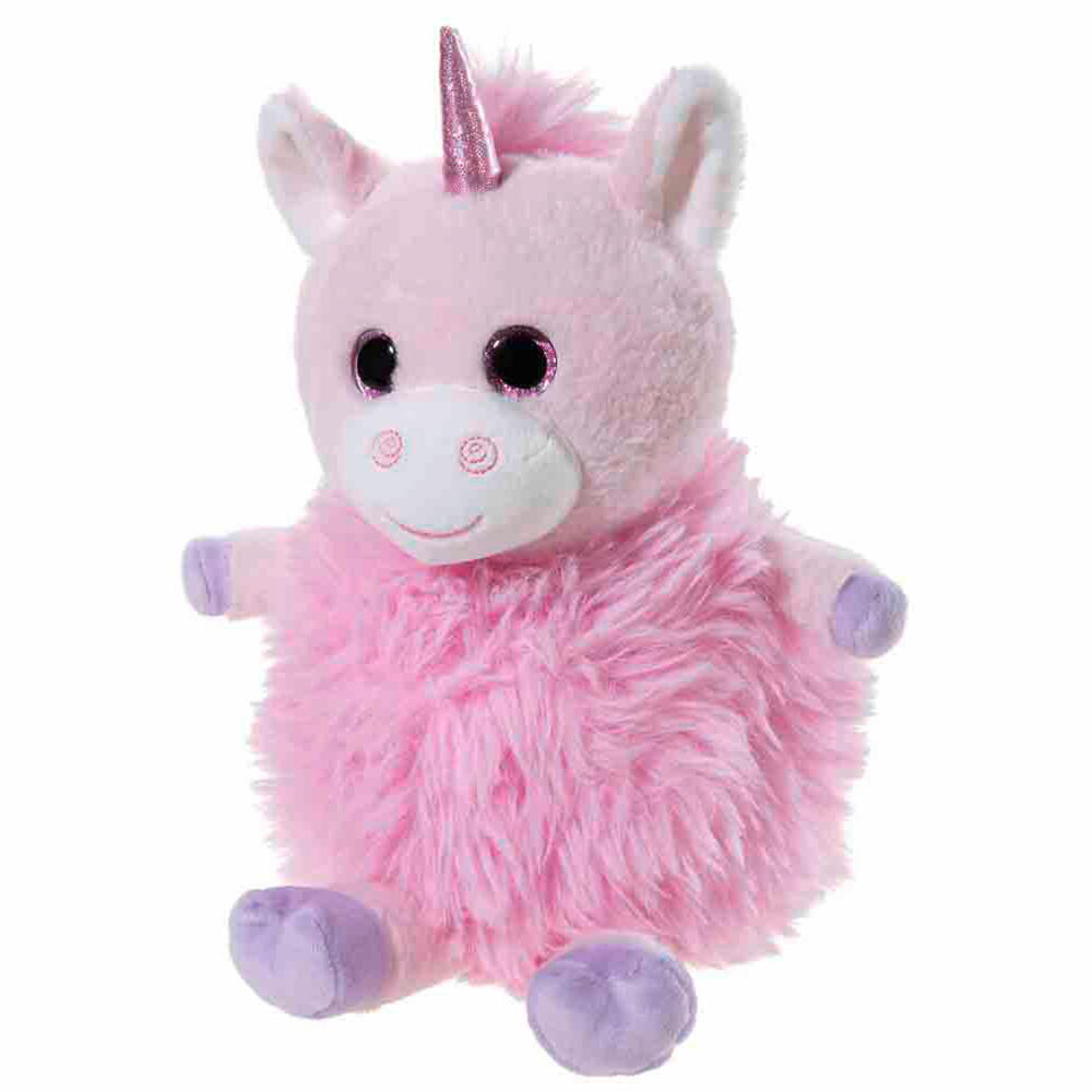 Heunec Fluffball Einhorn Rosa, Kuscheltier, Plüschtier, Stofftier, 24 cm, 337220