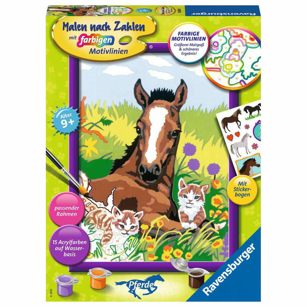 Ravensburger Malen nach Zahlen Süße Tierkinder, Malvorlage, Malset, Malen, Kinder, 20299