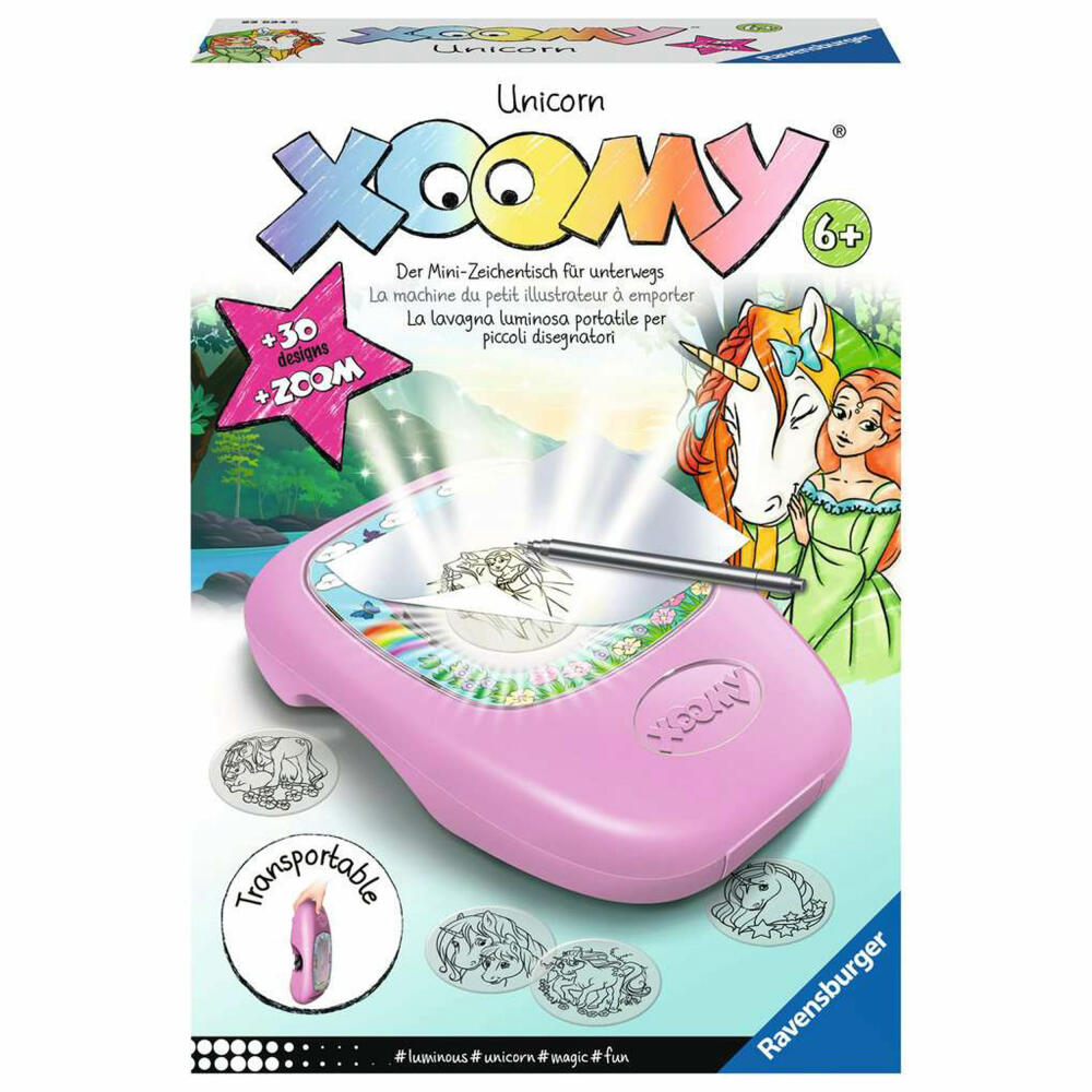 Ravensburger Xoomy Midi Unicorn, painting set, painting set, painting, drawing table, drawing case, 23534