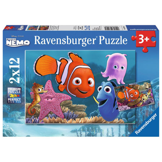 Ravensburger Puzzle Nemo The Little Runaway, Children's Puzzle, Laying Game, Children's Game, Puzzle Game, Including Mini Poster, 12 Pieces, 07556 0
