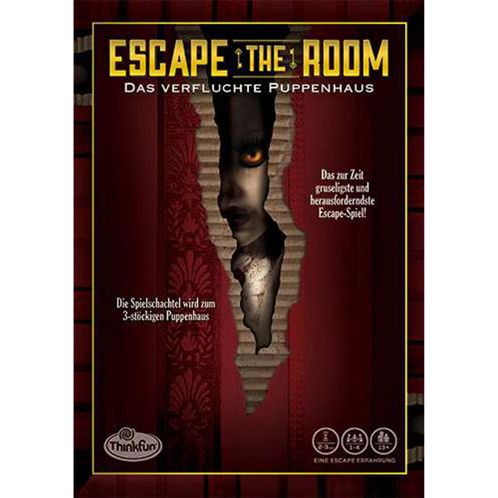 Ravensburger ThinkFun Escape the Room 3 Das verfluchte Puppenhaus, Ratespiel, Suchspiel, Partyspiel, 76371