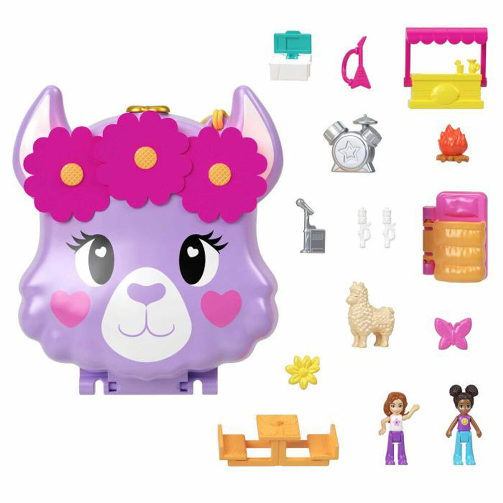 Mattel HKV33 Polly Pocket Llama Camp