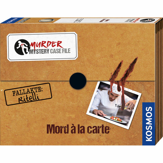 KOSMOS Murder Mystery Case File - Murder à la carte, board game, crime game, puzzle game, crime game, 683276