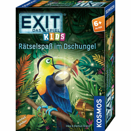 KOSMOS EXIT - The Game Kids: Puzzle Fun in the Jungle, Family Game, Puzzle Game, Escape Room Game, Children, 683375