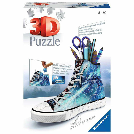 Ravensburger 3D Puzzle Sneaker Mystical Dragons, Utensilo, Pencil Holder, Puzzles, 108 Pieces, from 8 Years, 11566