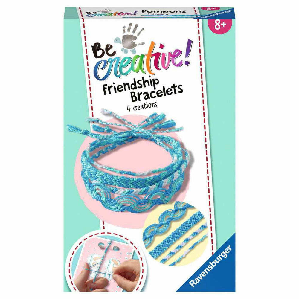 Ravensburger BeCreative Friendship Bracelets, Freundschaftsbändchen, DIY, Bastelset, Bastel Set, Basteln, 18248