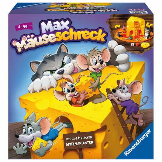 Ravensburger Max Mäuseschreck, children's game, dice game, running game, children's game, 24562
