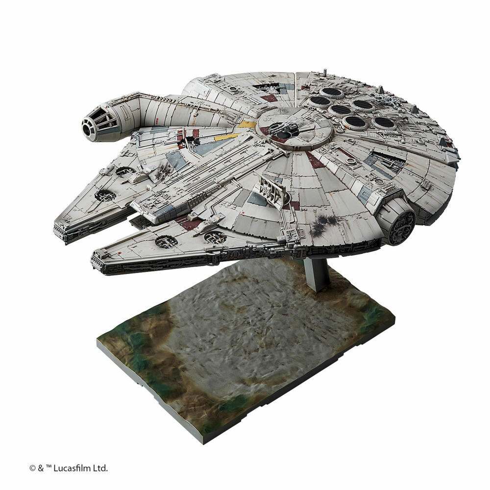 Revell Modellbausatz Bandai Star Wars Millennium Falcon, Raumschiff, 196 Teile, 01211