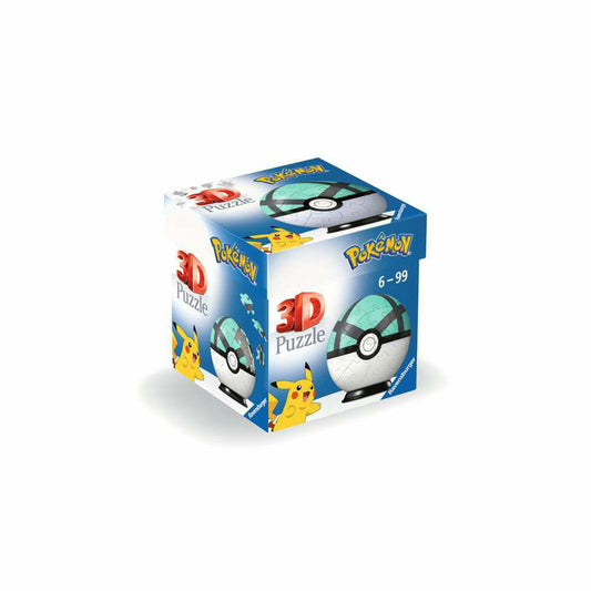 Ravensburger Puzzle Ball Pokémon Netball, 54 pieces, 3D puzzle, puzzle ball, from 6 years, 11581
