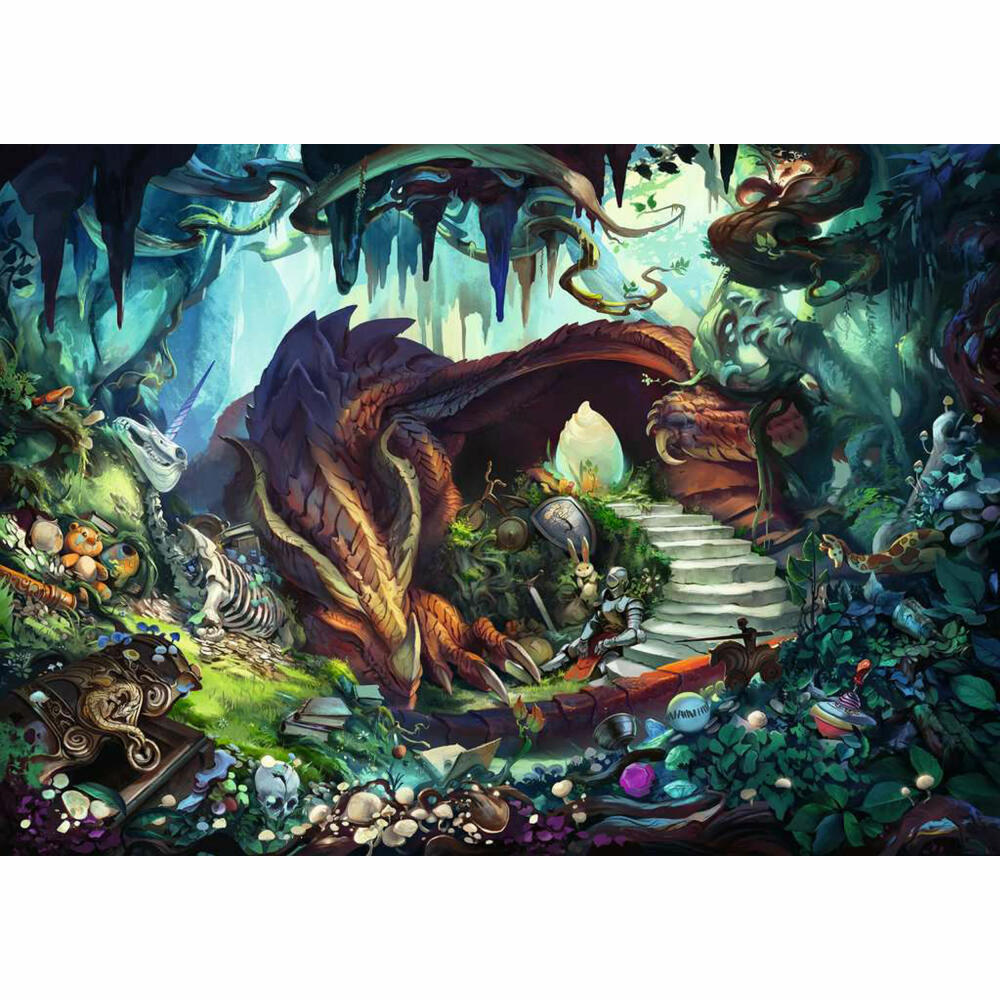 Ravensburger Exit Puzzle In the Dragon's Cave, Adult Puzzle, Guessing Game, Riddle, 759 Pieces, from 12 Years, 17366