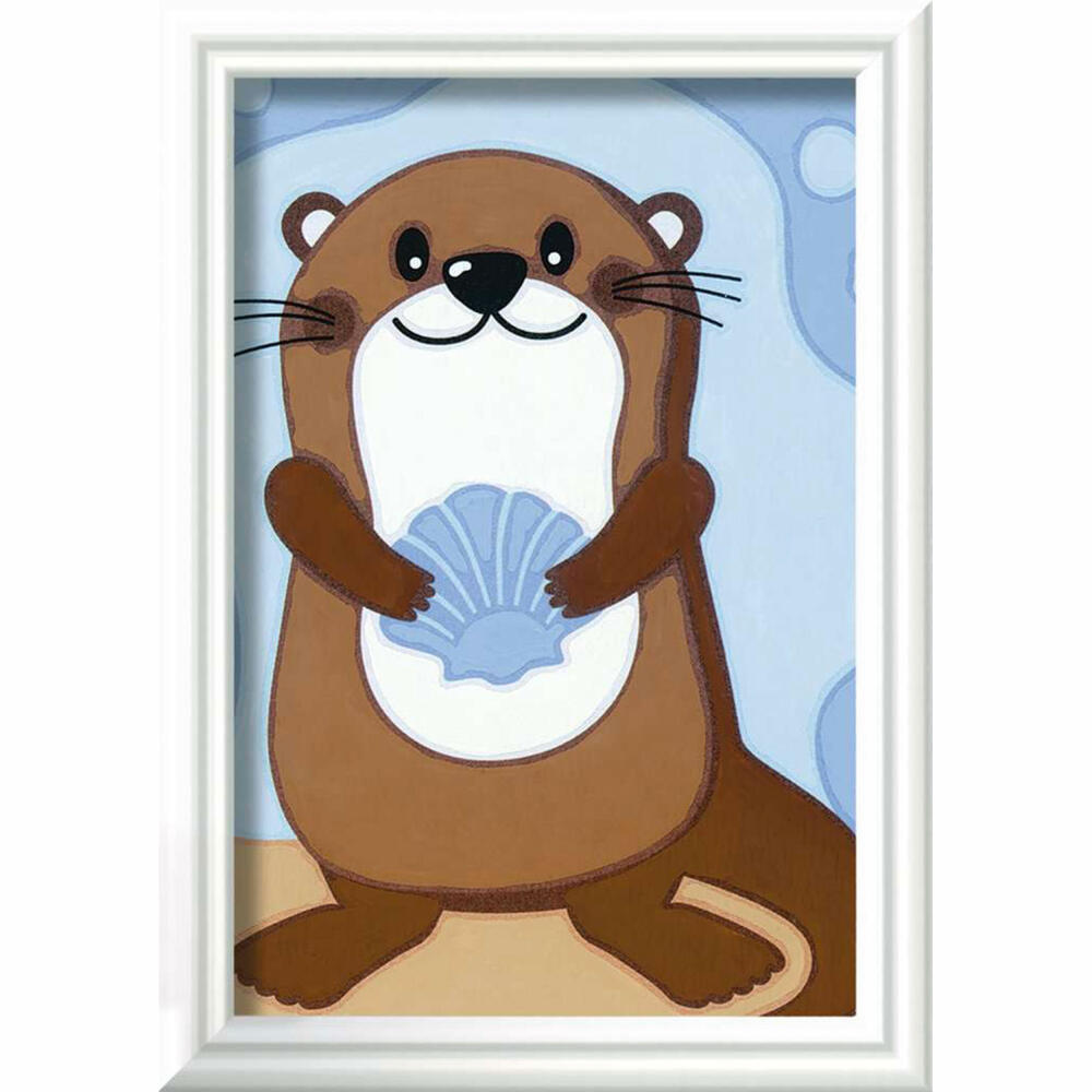 Ravensburger Malen nach Zahlen Fröhlicher Otter, Malvorlage, Malset, Malen, Kinder, 20291