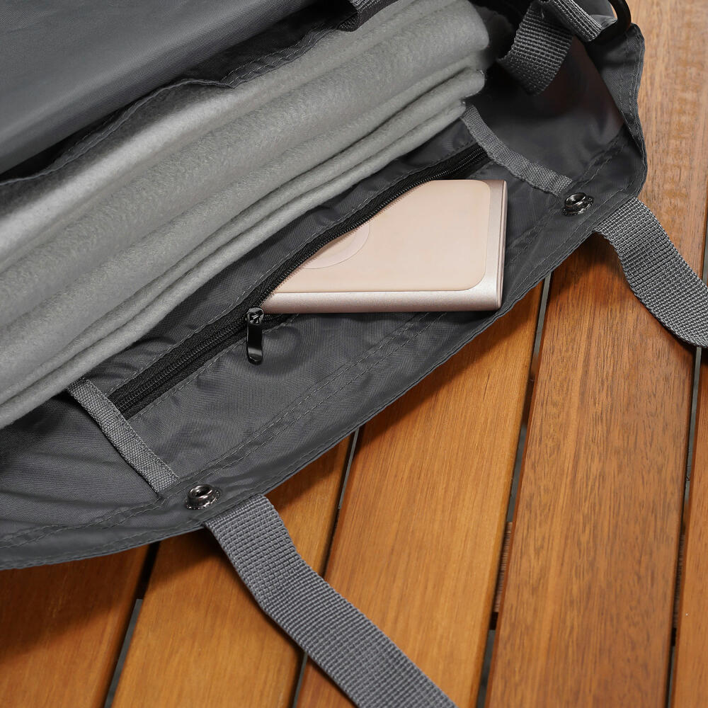 reer Growing Kinderwagen-Einkaufstasche, Einkaufstasche, Kinderwagen Tasche, Shopper, Klett, Polyester, Grau, 84211