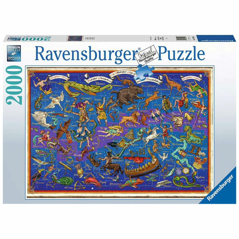 Ravensburger Sternbilder, Puzzle, Erwachsenenpuzzle, Premium Qualität, 2000 Teile, 17440