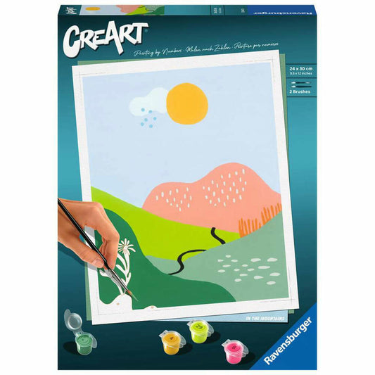 Ravensburger CreArt In the Mountains, Malen nach Zahlen, Malset, Malvorlage, Malen, 23643