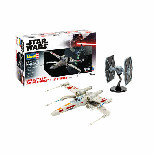 Revell model kit Star Wars Collector Set X-Wing + TIE Fighter, 68 pieces, 06054