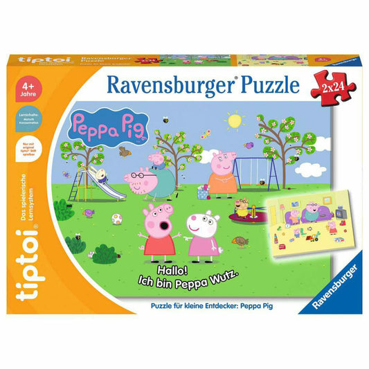 Ravensburger tiptoi puzzle for little explorers: Peppa Pig, children's puzzle, children's game, toy, 00163