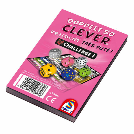 Schmidt Spiele Familienspiel Doppelt So Clever Challenge 1 Spezialblock, Ersatzblock, Ersatz Block für Würfelspiel, 46364