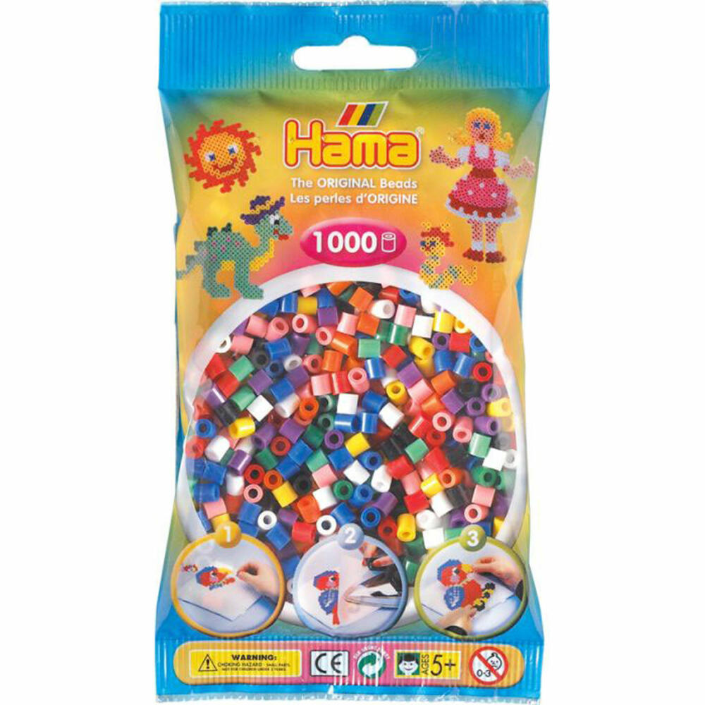 Hama iron-on beads mixed, 1,000 pieces