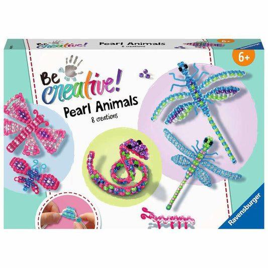 Ravensburger BeCreative Pearl Animals, Beaded Animals, Craft Set, Craft Set, Crafting, 18247