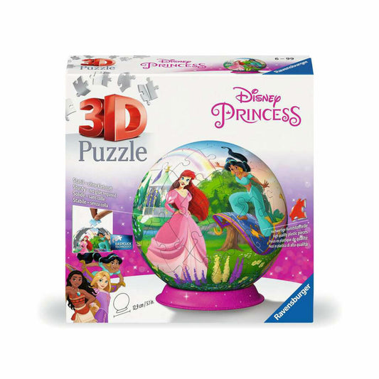 Ravensburger Puzzle Ball Disney Princess, 72 pieces, 3D puzzle, puzzle ball, from 6 years, 11579