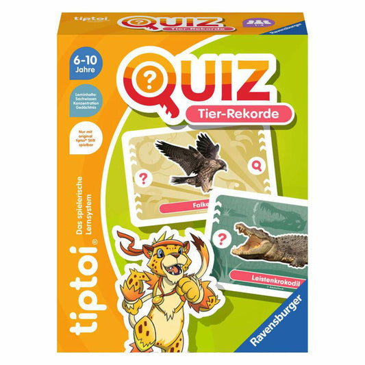 Ravensburger tiptoi Quiz Animal Records, quiz game, knowledge game, from 6 years, 00194