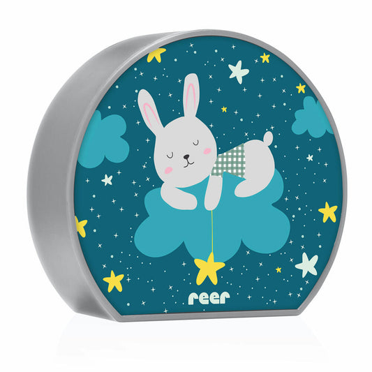 reer MyBabyLight Hase, Beruhigungslicht, Nachtlicht, Schlummerlicht, Pazifikblau, 52371