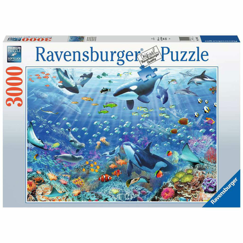 Ravensburger Bunter Unterwasserspaß, Puzzle, Erwachsenenpuzzle, Premium Qualität, 3000 Teile, 17444