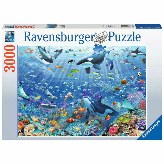 Ravensburger Bunter Unterwasserspaß, Puzzle, Erwachsenenpuzzle, Premium Qualität, 3000 Teile, 17444