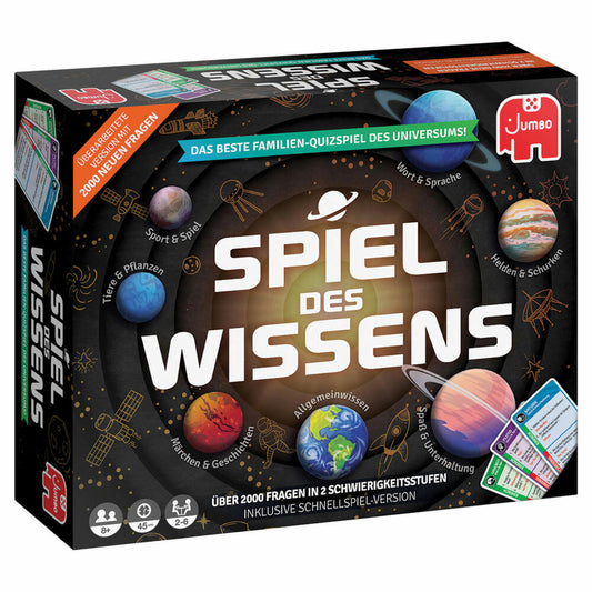 Jumbo Games Game of Knowledge, Knowledge Game, Board Game, Quiz Game, Quiz, Family Game, 19907