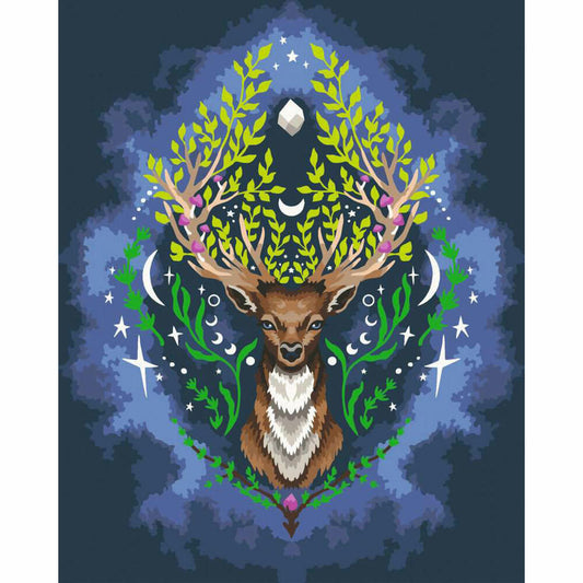 Ravensburger CreArt Pixie Cold: Mystic Deer, Malen nach Zahlen, Malset, Malvorlage, Malen, 23640