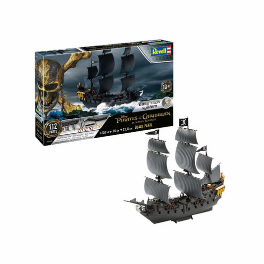Revell Modellbausatz Black Pearl, Schiff, Easy Click System, ohne Kleben, 112 Teile, ab 10 Jahren, 05499