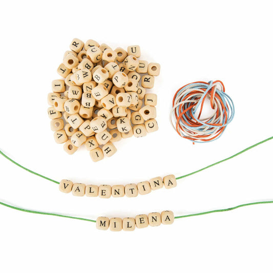 Legler small foot Naturfarbene Buchstabenwürfel, ab 3 Jahre, 10713