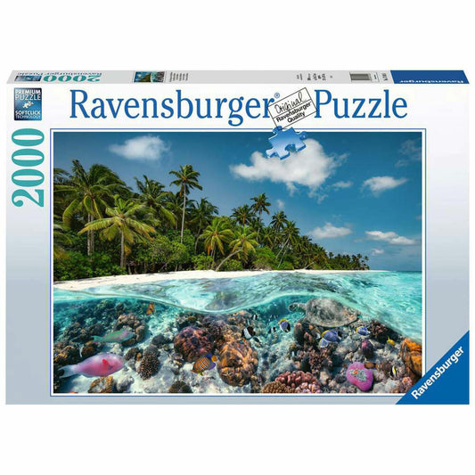 Ravensburger Ein Tauchgang auf den Malediven, Puzzle, Erwachsenenpuzzle, Premium Qualität, 2000 Teile, 17441