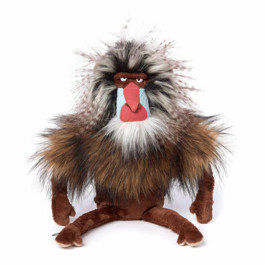 Sigikid Beasts Town Kuscheltier King Bombastic, Affe Kuschel Plüsch Tier, Stofftier, Schlenker, Baumwolle / Acryl / Viskose / Polyester, Braun, 46 cm, 39135