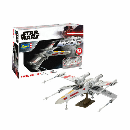 Revell Modellbausatz X-Wing Fighter, Star Wars Raumschiff, Easy Click System, ohne Kleben, 93 Teile, ab 10 Jahren, 06890